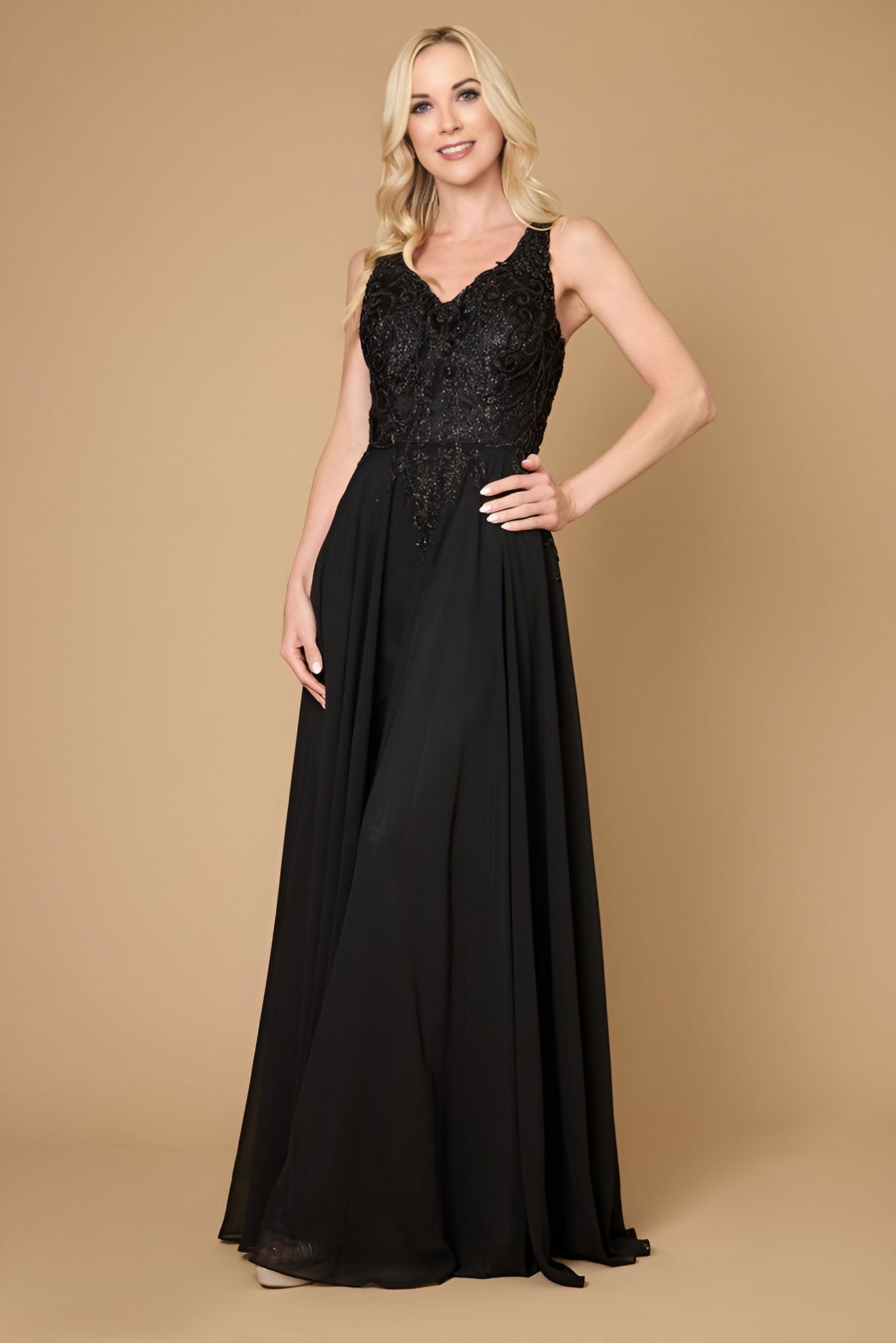 Long Formal Party Dress Plus Size Black Tie