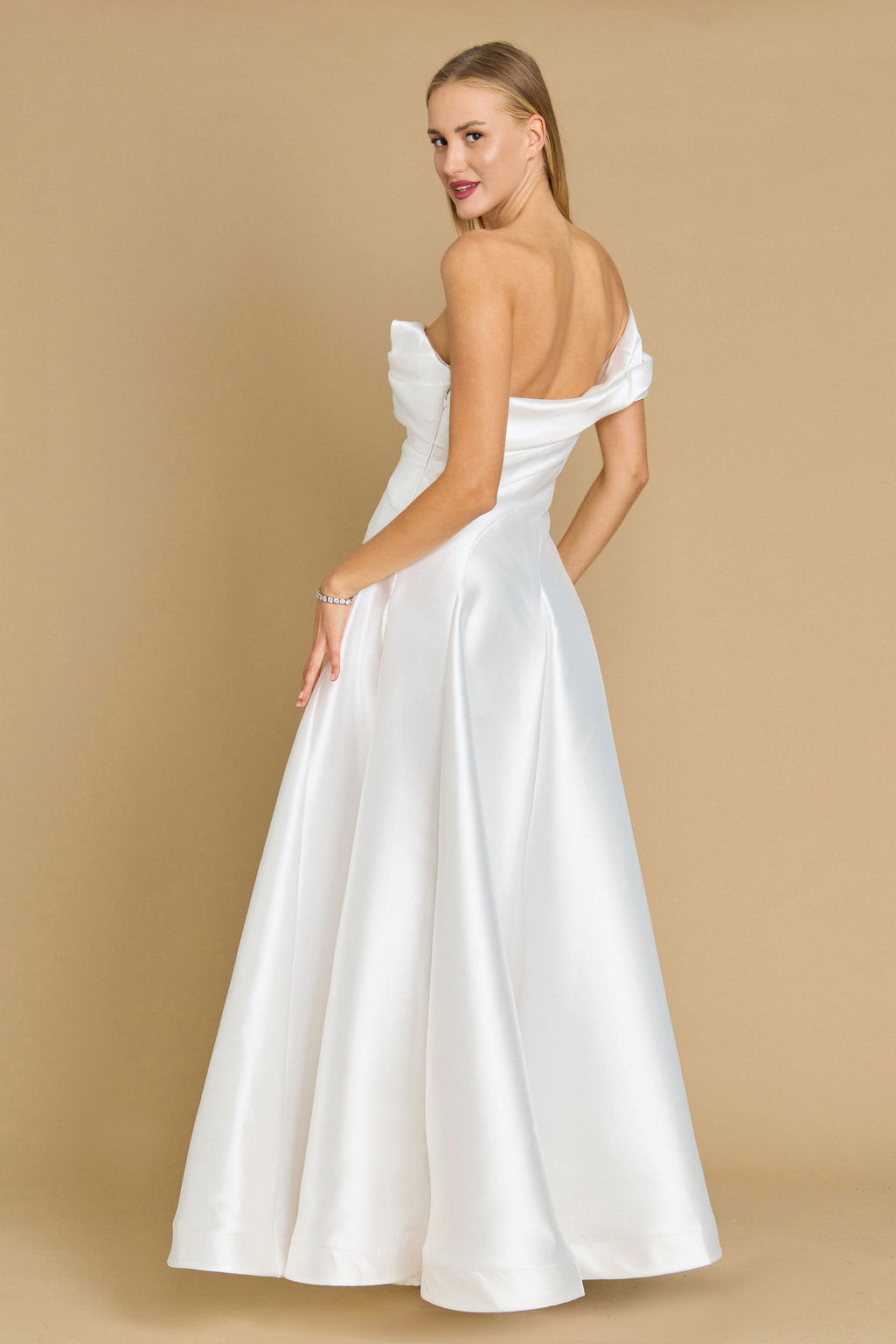 One Shoulder Long Formal Ball Gown Evening Dress