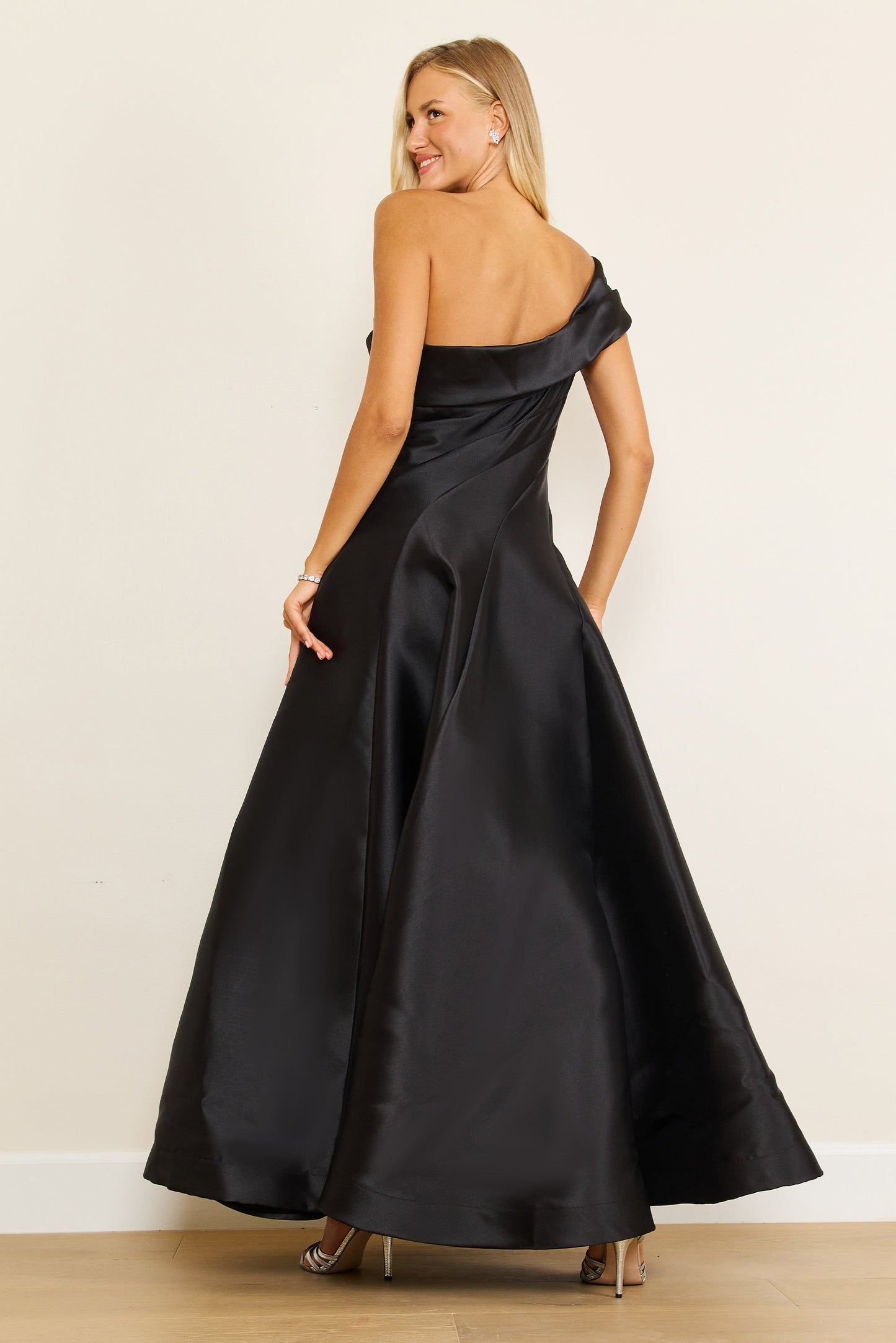 One Shoulder Long Formal Ball Gown Evening Dress