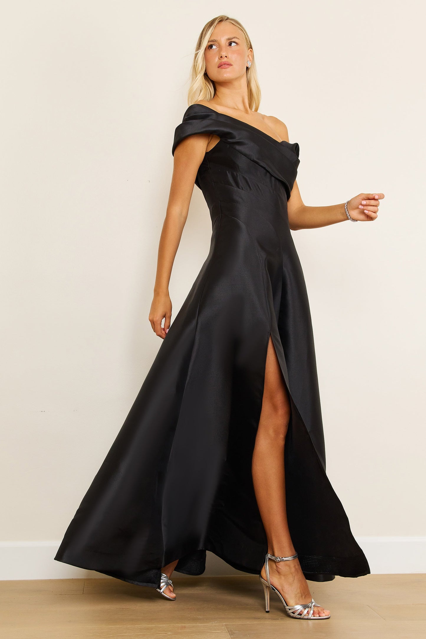 One Shoulder Long Formal Ball Gown Evening Dress