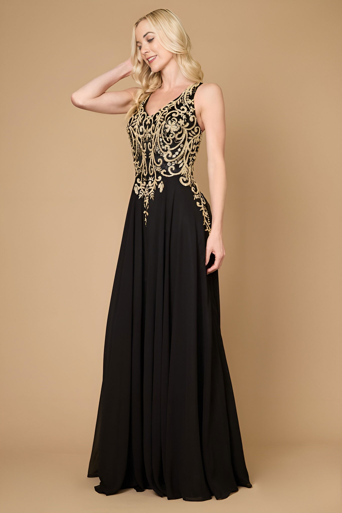 Long Formal Party Dress Plus Size Black Tie