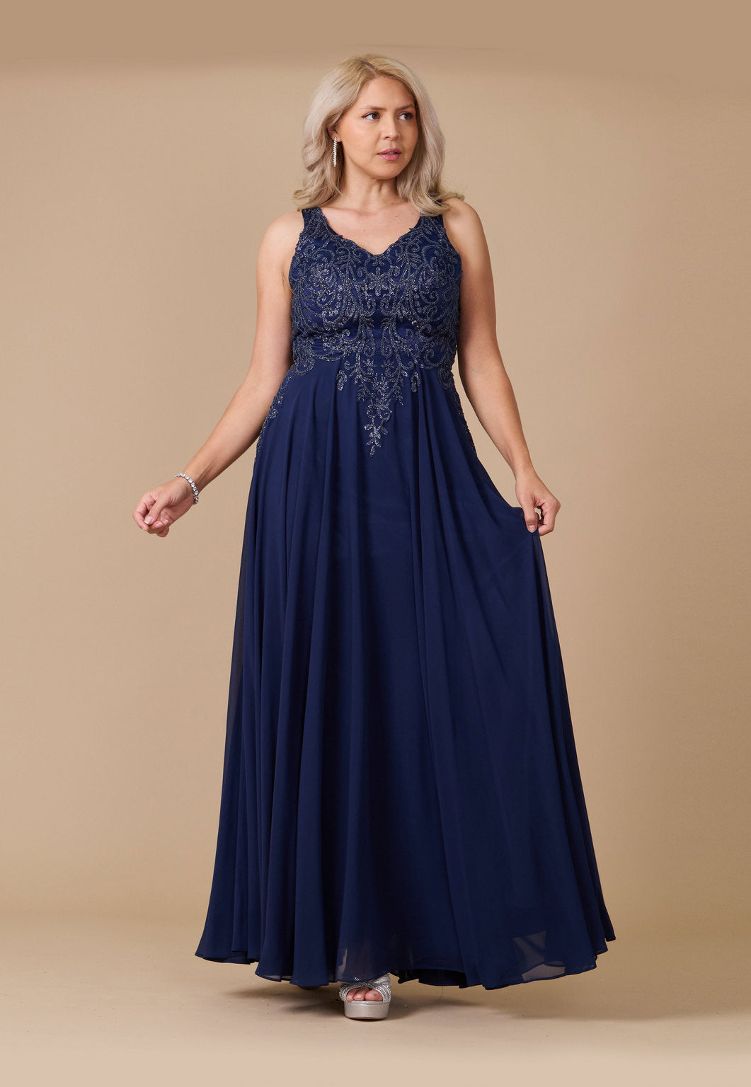 Long Formal Party Dress Plus Size Black Tie