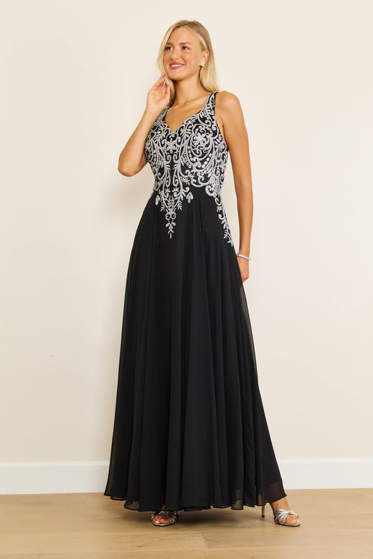 Long Formal Party Dress Plus Size Black Tie
